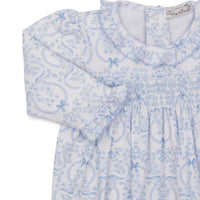 Kissy Kissy Delicate Blooming Bows Playsuit - Light Blue