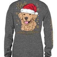 Simply Southern Long Sleeve Santa Dog Tee
