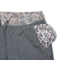 Burlebo Athletic Short - Grizzley Grey/Classic Deer Camo Liner