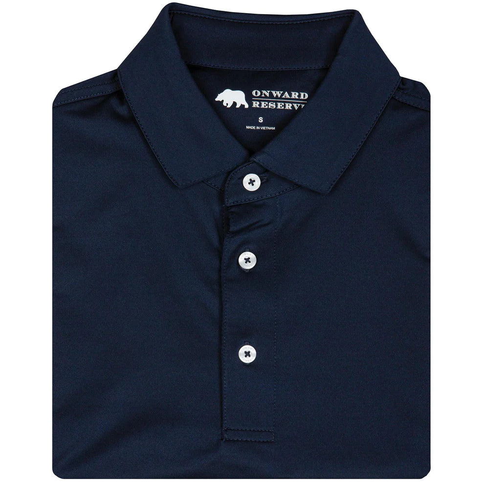 Onward Reserve Solid Performance Polo-Navy
