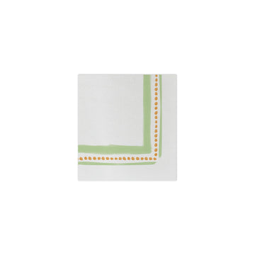 Vietri Papersoft Napkins Campagna Orange and Green Guest Towels