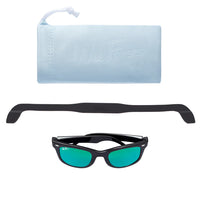 Polarized WeeFarers - Black with Sea Green