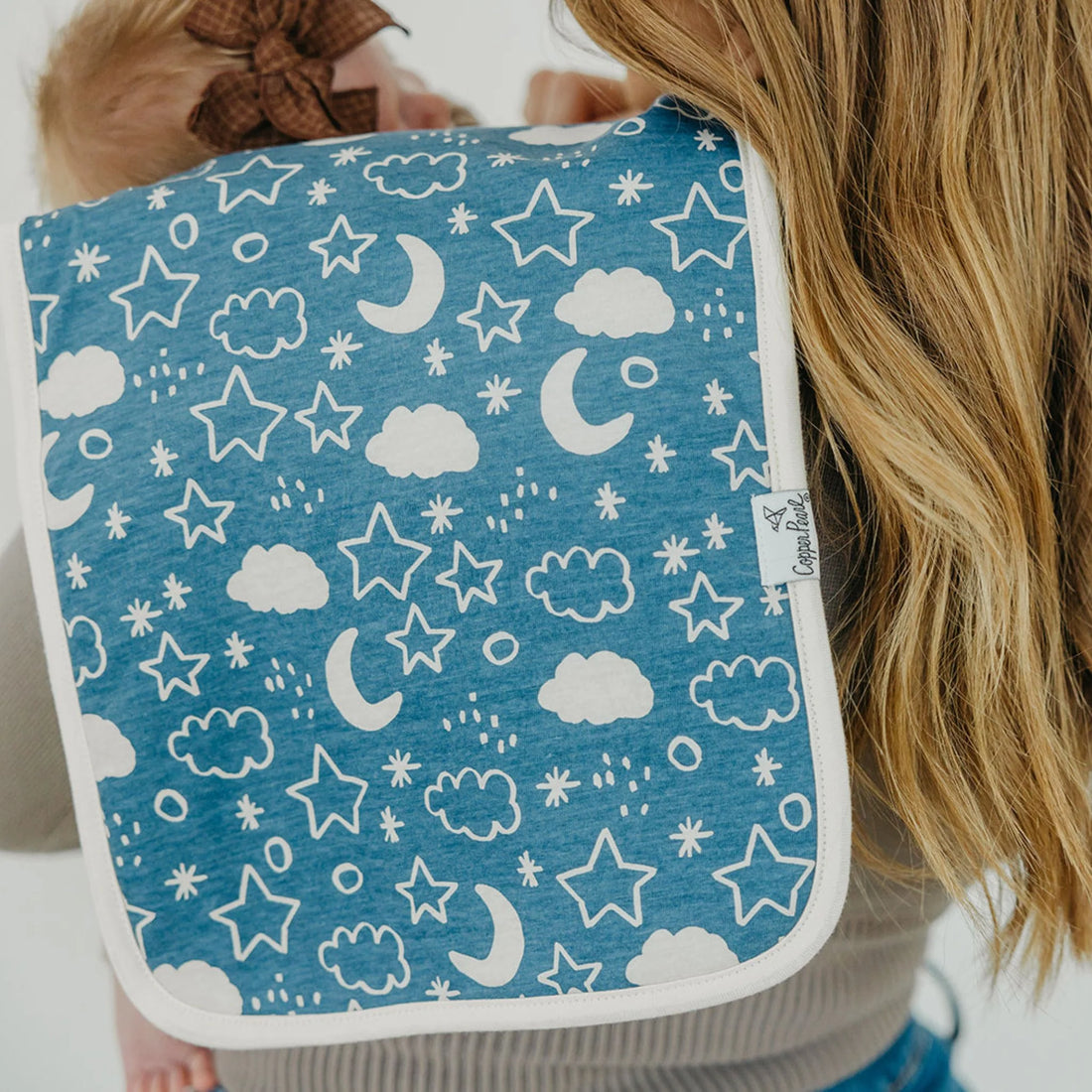 Copper Pearl Burp Cloth Set - Rufus