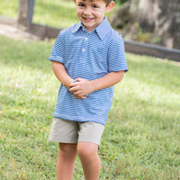 Prodoh Boys Performance Polo- Set Sail Stripe
