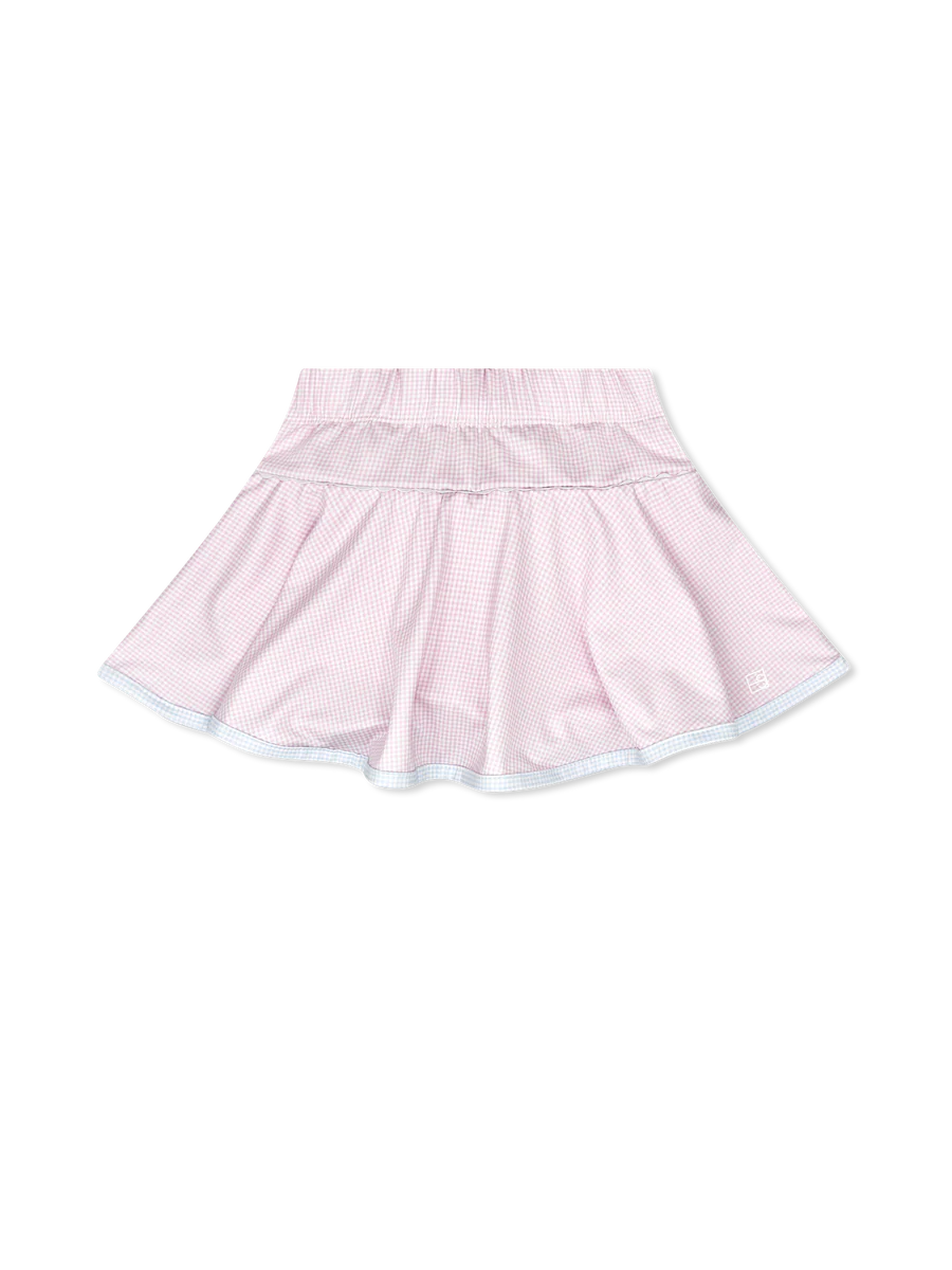 Set Fashion Quinn Skort - Cotton Candy Pink Minigingham, Cotton Candy Blue Minigingham