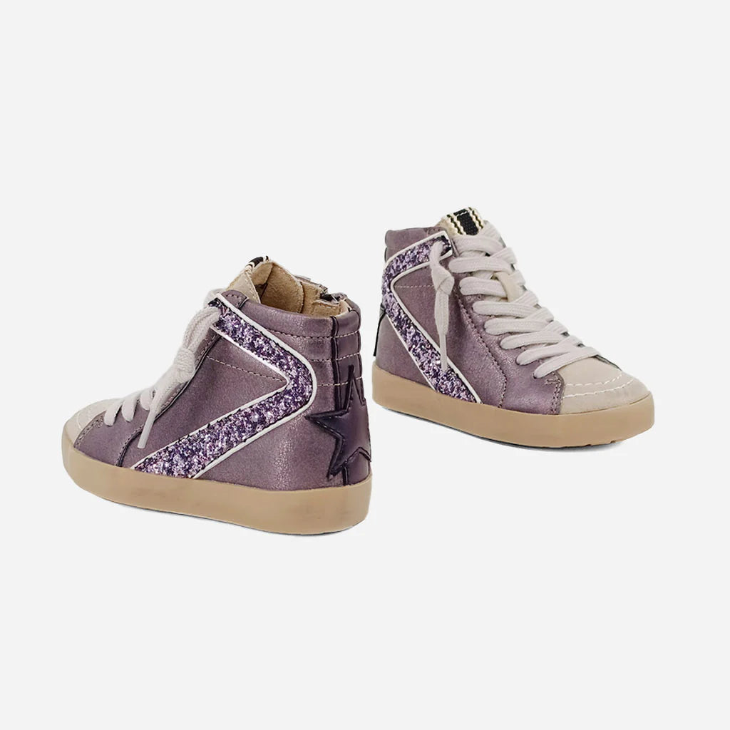 ShuShop Rooney High Top Toddler Gunmetal Sneakers
