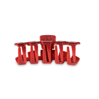 Teleties Open Red Glitter Tiny Hair Clip