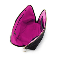 Kusshi Neoprene Makeup Bag - Black/Pink