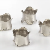 Saro Classic Design Napkin Silver Ring