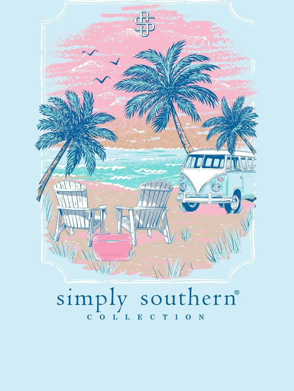 Simply Southern Beach Scene SS Tee