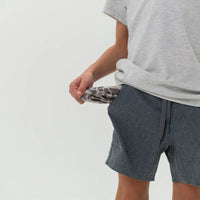 Burlebo Youth Athletic Short - Grizzly Grey/Deer Camo Liner