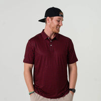 Burlebo Performance Polo - Georgia Black & Red