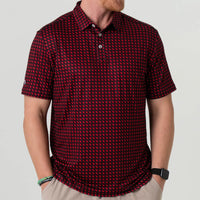 Burlebo Performance Polo - Georgia Black & Red
