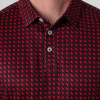 Burlebo Performance Polo - Georgia Black & Red