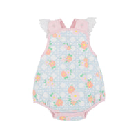 Beaufort Bonnet Saylor Sunsuit - Cayman Island Cane/Palm Beach Pink