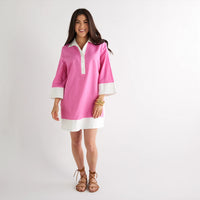Caryn Lawn Carrie Dress Hot Pink