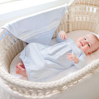 Baby Boy's Smocked Argyle Gown With Hat