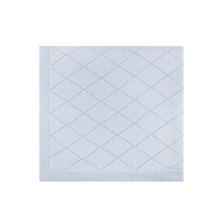 Diamond Pointelle Knit Ruffle Blanket