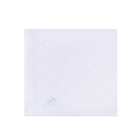 Diamond Pointelle Knit Ruffle Blanket