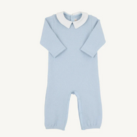 Beaufort Bonnet Potter's Playsuit- Buckhead Blue with Worth Avenue White