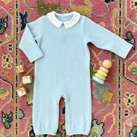 Beaufort Bonnet Potter's Playsuit- Buckhead Blue with Worth Avenue White