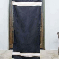 Curacao Giant Beach Towel Black/Shell