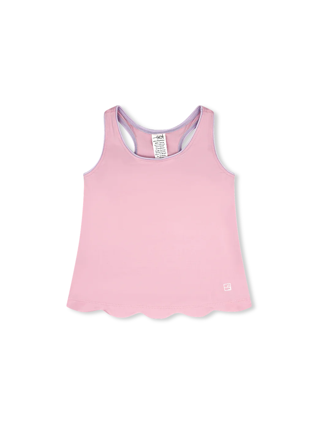 Set Fashion Anna Scallop Tank - Cotton Candy Pink, Petal Purple