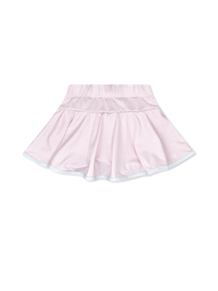 Set Fashion Quinn Skort - Cotton Candy Pink Minigingham, Cotton Candy Blue Minigingham