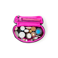 Kusshi Large Train Case- Black with Pink Interior