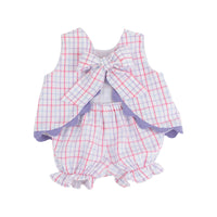Beaufort Bonnet Company Susanne Swing Top Set - Winter Park Windowpane/Palisades Purple