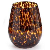 Tortoise Stemless Wine Glass