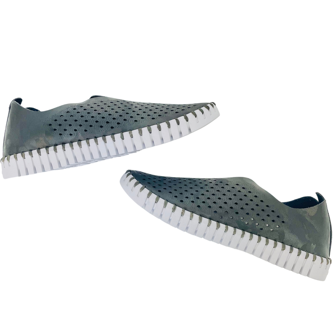 Ilse Jacobsen Army Camo Tulip Slip On