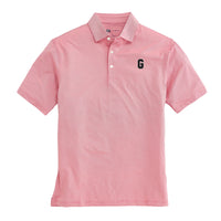 Onward Reserve Hairline Stripe Vintage G Performance Polo Red