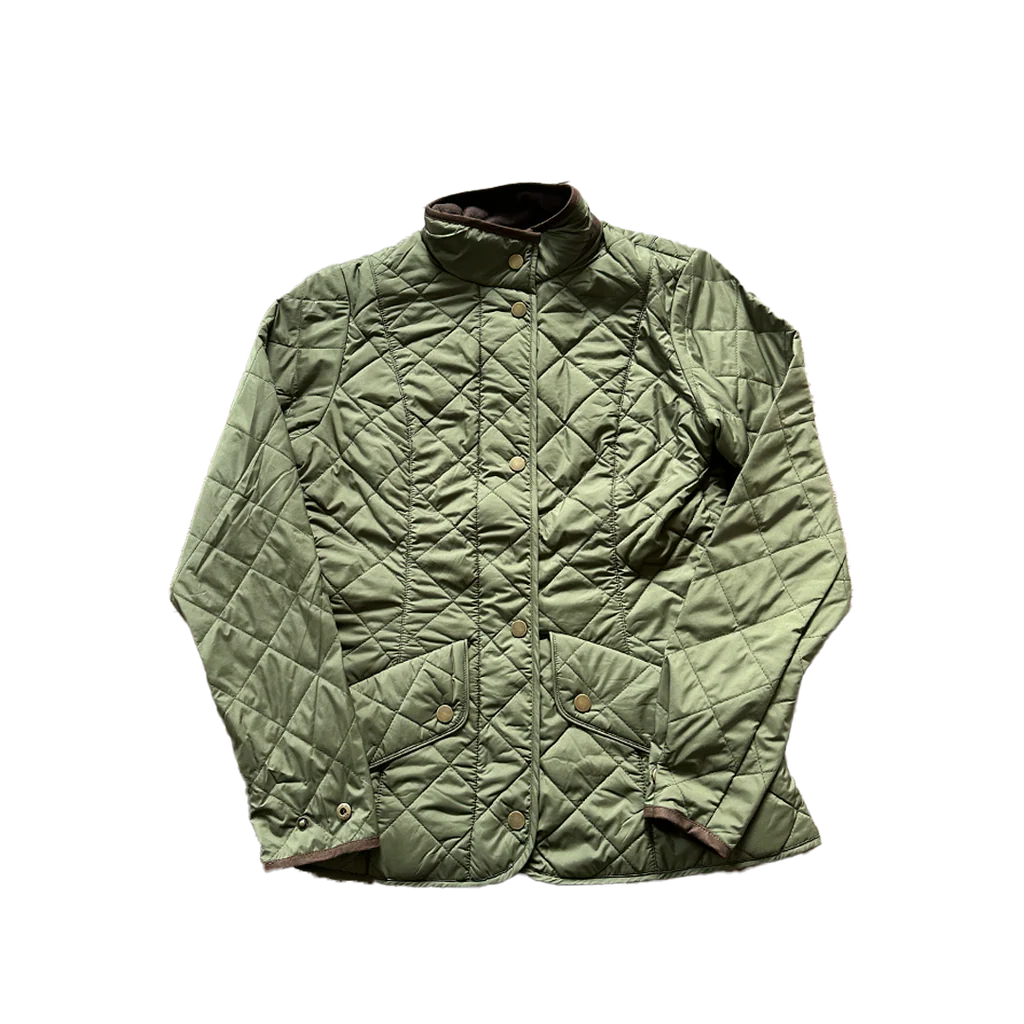 Peach State Pride Womens Classic Quilted Olive Jacket