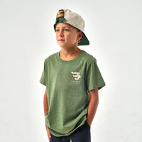 Burlebo Youth Mallard Camo Dog Short Sleeve Tee