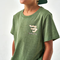 Burlebo Youth Mallard Camo Dog Short Sleeve Tee