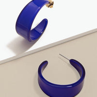 Zenzii Chunky Acrylic Earrings - Green