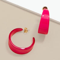 Zenzii Chunky Acrylic Earrings - Green