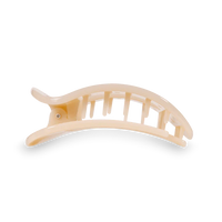 Teleties Almond Beige Small Flat Round Clip