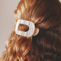 Teleties Almond Beige Small Flat Round Clip
