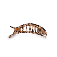 Teleties Blonde Tortoise Medium Flat Round Hair Clip