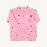 Beaufort Bonnet Cassidy Comfy Crewneck - Bitty Bows/Hamptons Hot Pink