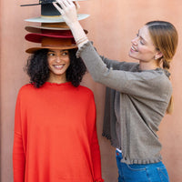 MerSea Catalina Cotton Ruffle Sweater - Desert Red