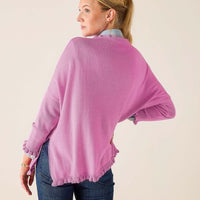 MerSea Catalina Cotton Ruffle Sweater - Petal Pink