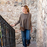 MerSea Catalina Cotton Ruffle Sweater - Taupe
