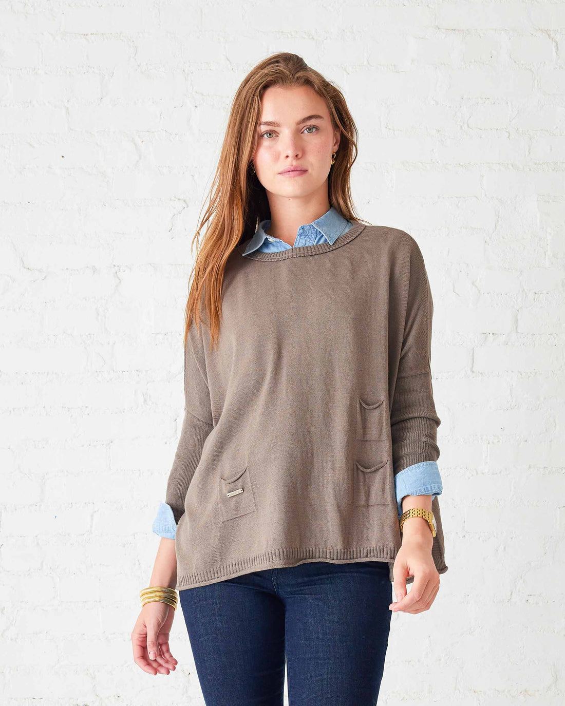 MerSea Catalina Crewneck Sweater - Hazelnut