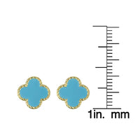 Lily Nily Turquoise Clover Stud Earrings