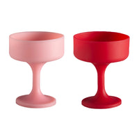 Porter Green Silicone Cocktail Glasses - Cherry + Blush