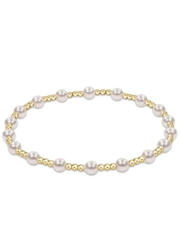 Enewton Extends Classic Sincerity Pattern 4mm Bead Bracelet-Pearl