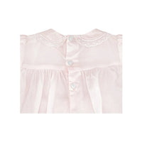 Fully Smocked Dress with Lace - Pink